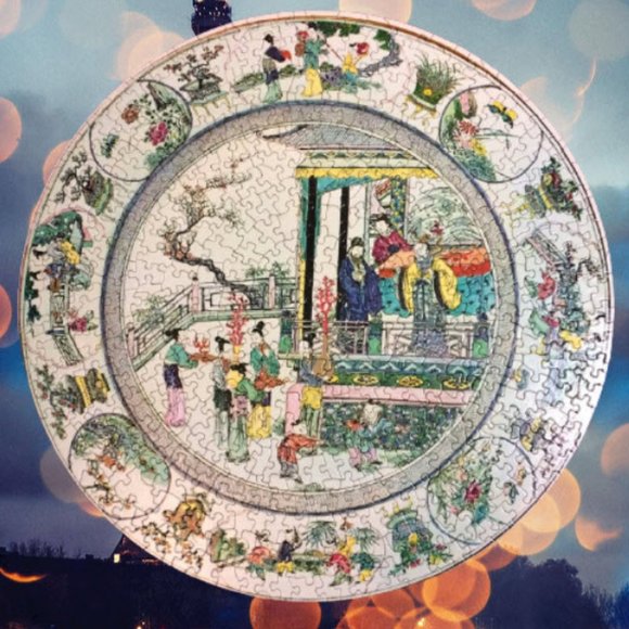 Springbok vtg 1965 circular puzzle offering of the coral plants to the emperor - Picture 7 of 7